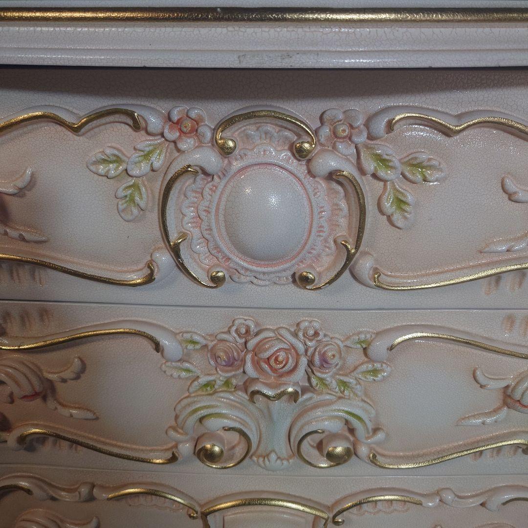 【マロングラッセ】　ロココ調四段チェスト