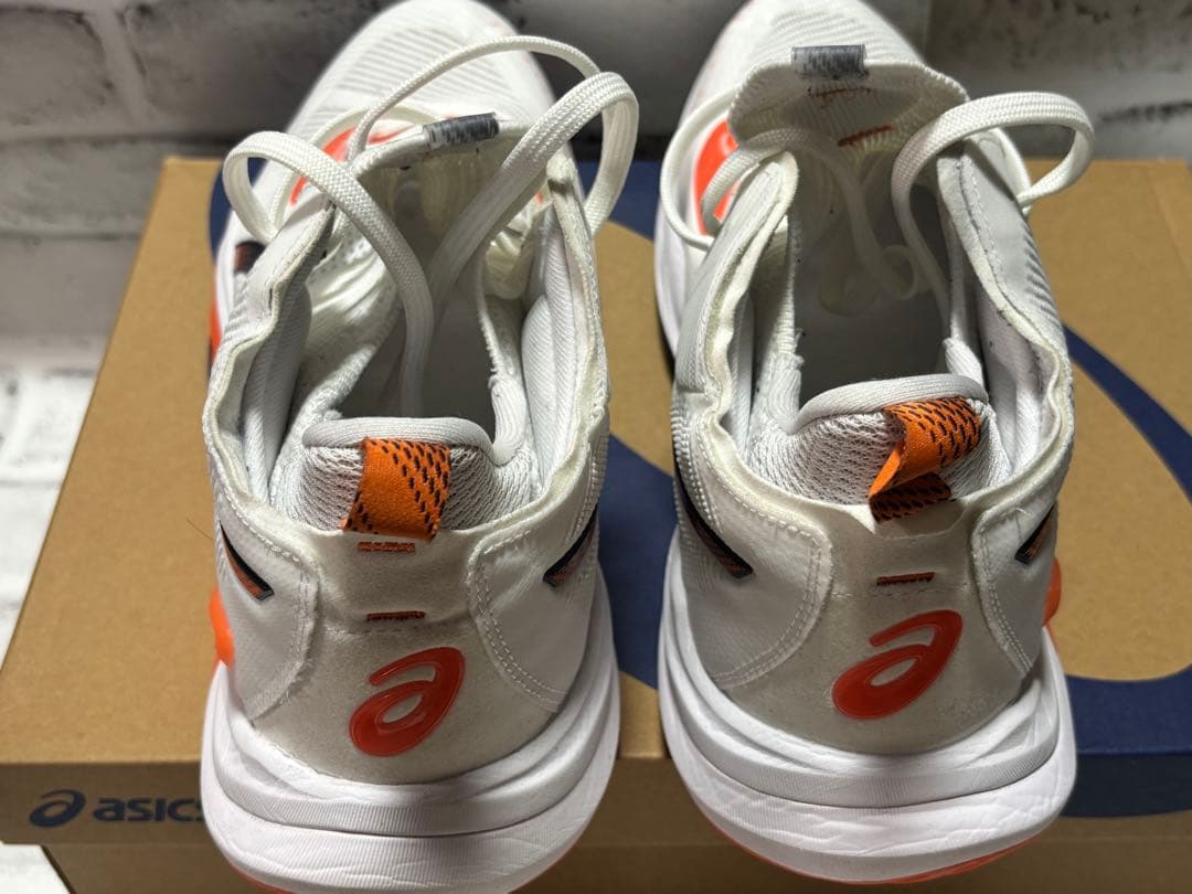 ASICS RISE バレーボールシューズ ホワイト/オレンジ/ネイビー