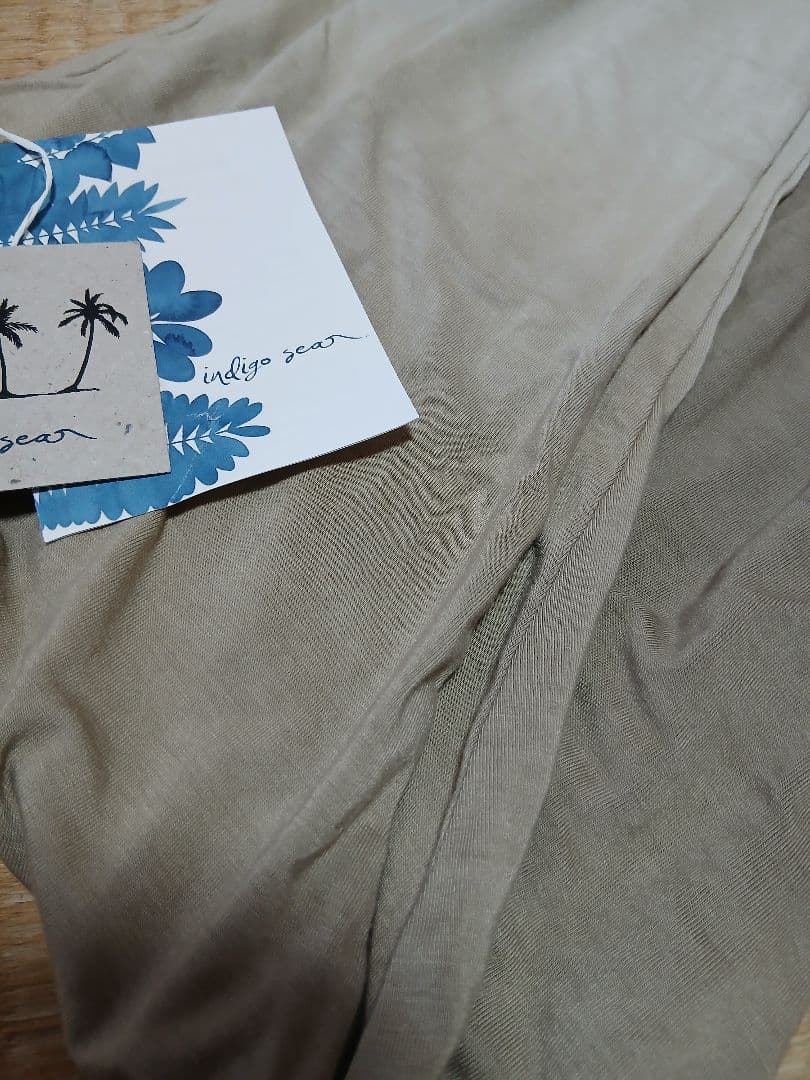 indigo sea2025☆バンブーリラックスパンツ☆グレーブラウン