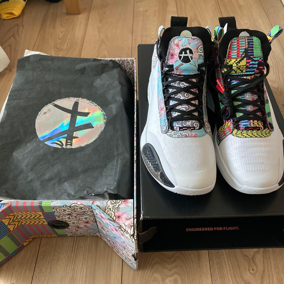 訳あり 黄変色 Nike Air Jordan 34 八村モデル28.5 未使用