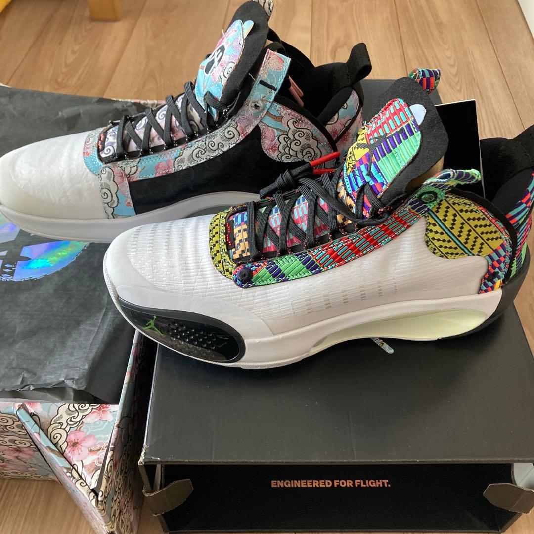 訳あり 黄変色 Nike Air Jordan 34 八村モデル28.5 未使用