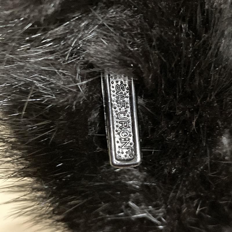 【最高級】大きいサイズ SAGA MINK ミンクファー 毛皮 コート 花柄刺繍