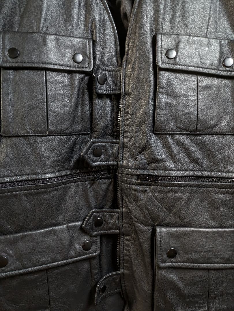 ラフシモンズ ２００２ＡＷ レザーベスト ヴァージニアクリーパー期