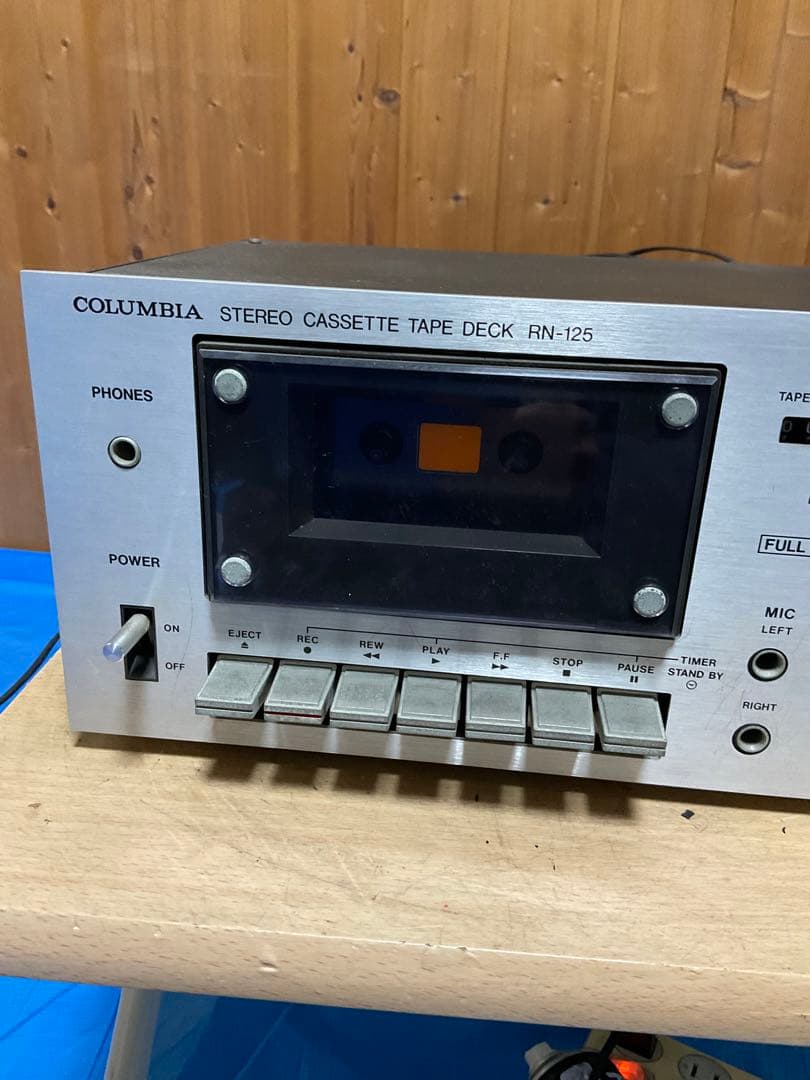 ステレオ　カセット　デッキとステレオアンプ　コロムビア　ジャンク