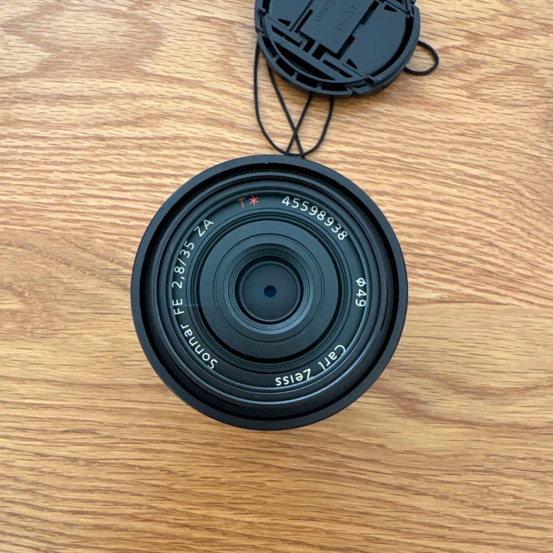【美品】 Sonnar FE 35mm F2.8 ZA 金属フード付き