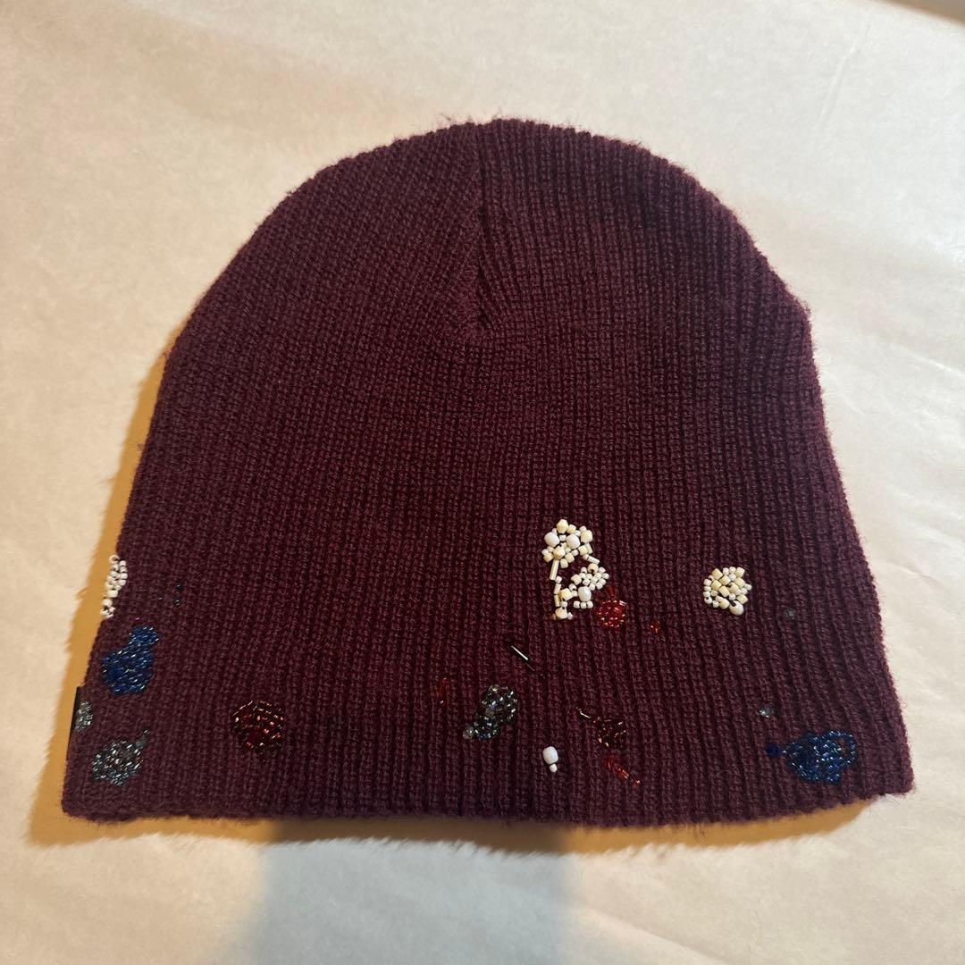 UNDERCOVER 23-24aw ビーズ刺繍ニットビーニー