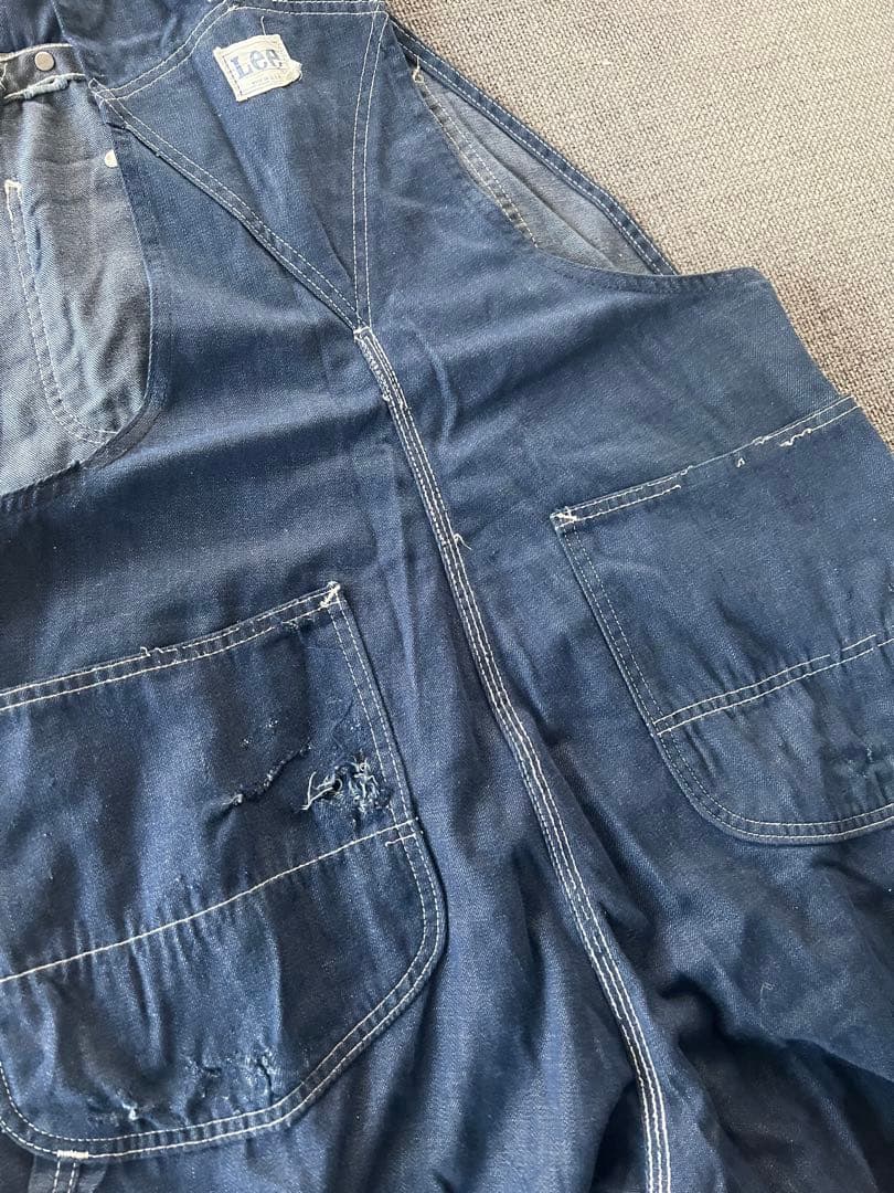 希少 70s Lee ヴィンテージインディゴオーバーオール USA製