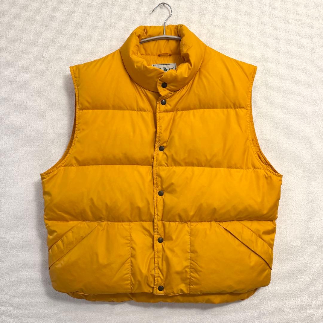 L.L.Bean エルエルビーン ダウンベスト XL(REG) イエロー