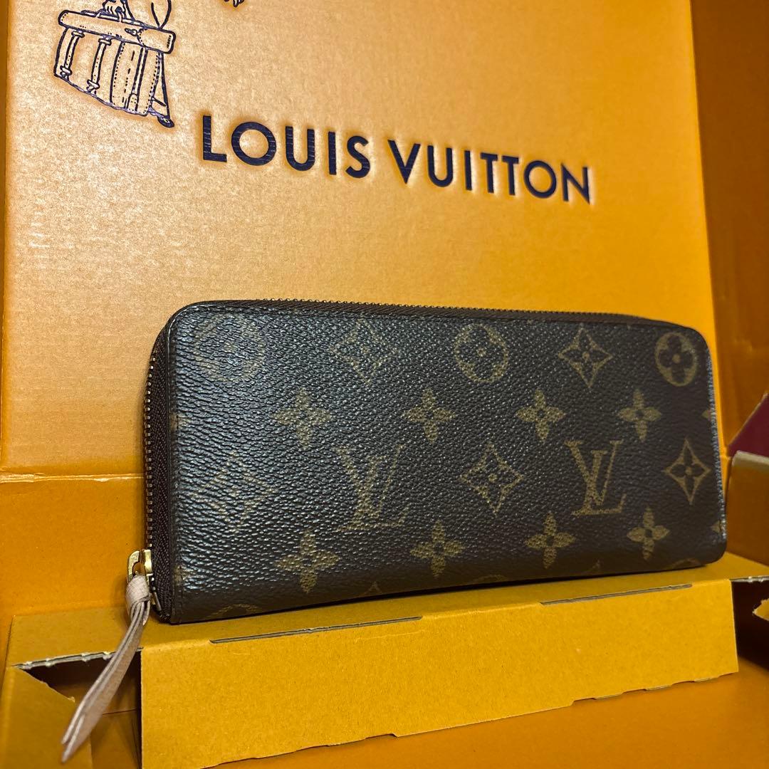 【美品】ルイヴィトン ポルトフォイユ クレマンス モノグラム 長財布