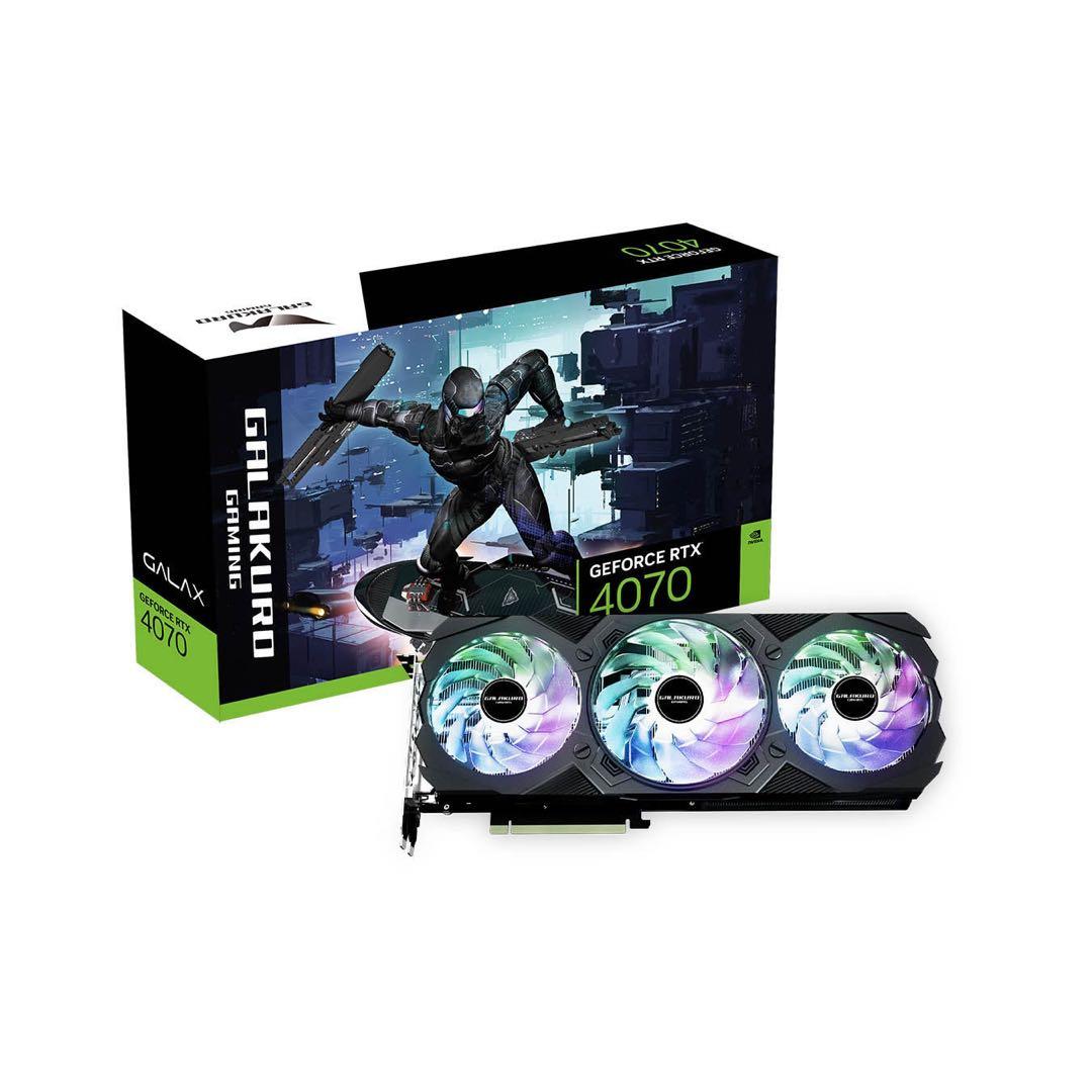 GeForce RTX4070 12GB GALAKURO トリプルファン