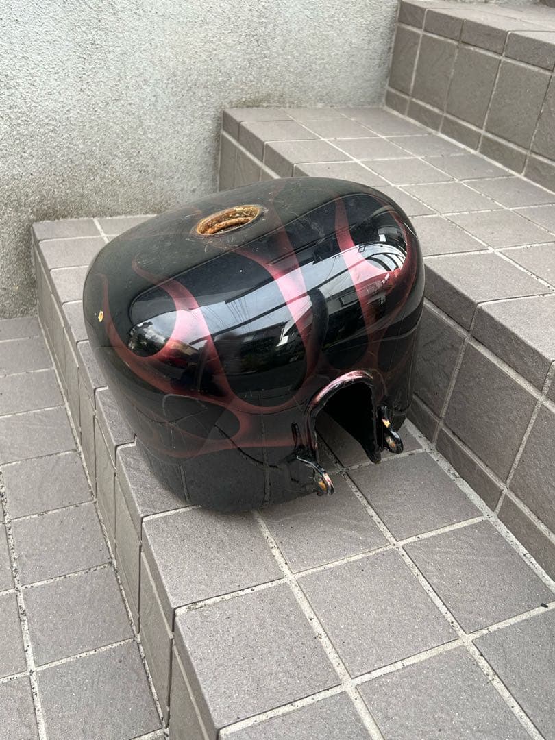 ★ハーレー　スポタン　スポーツタンク　フレイム柄