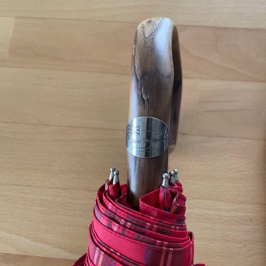 トラディショナルウェザーウェア折りたたみ傘晴雨兼用*タータンチェック