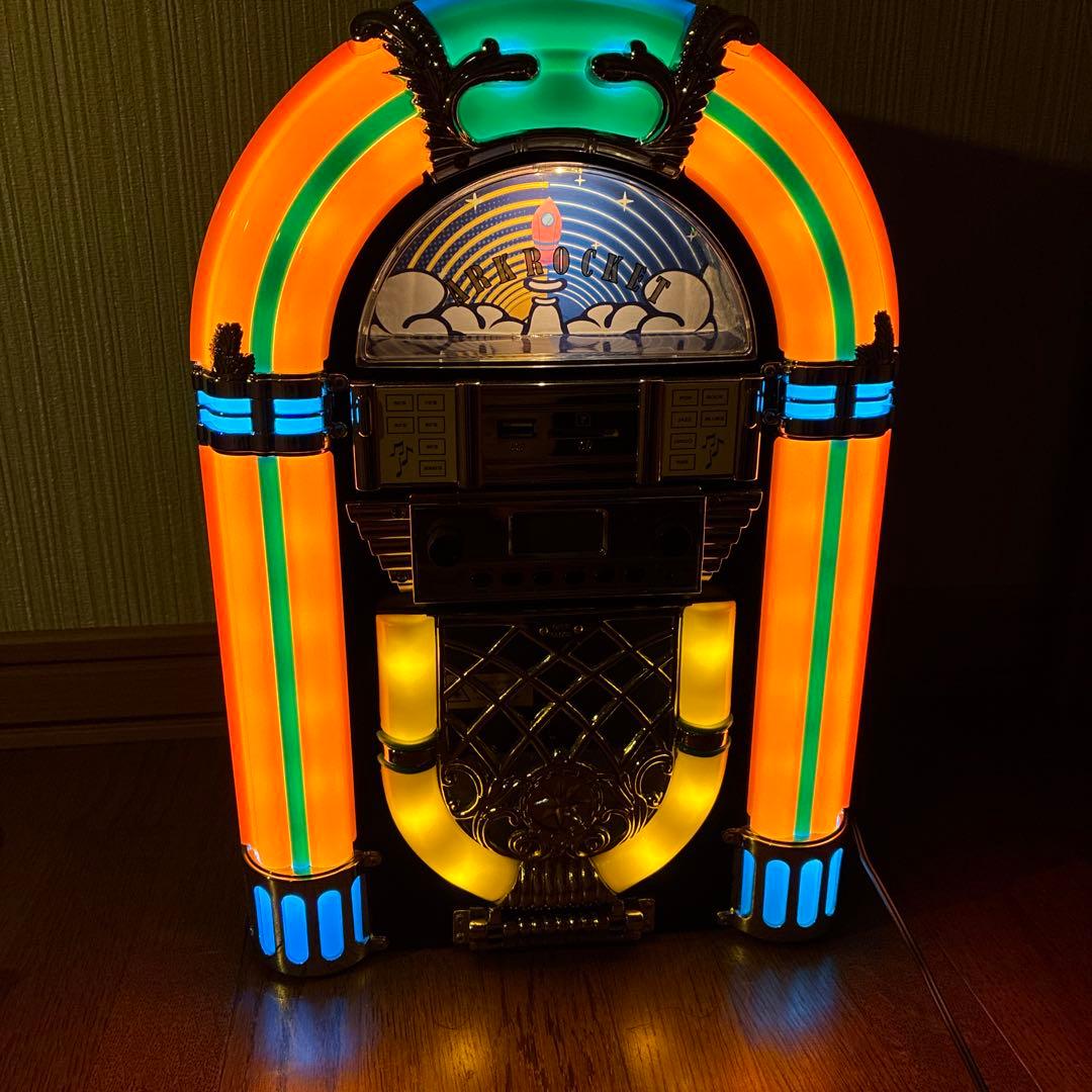 アークロケット アテナ ミニ ジュークボックス CD プレーヤー レトロ