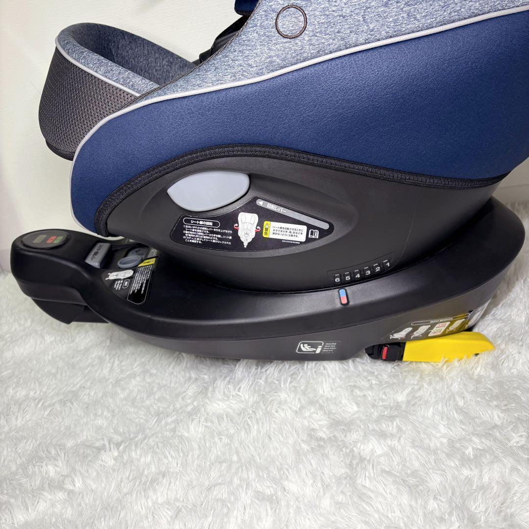 【美品】 Aprica クルリラ プロテクト ISOFIX 限定モデル ネイビー