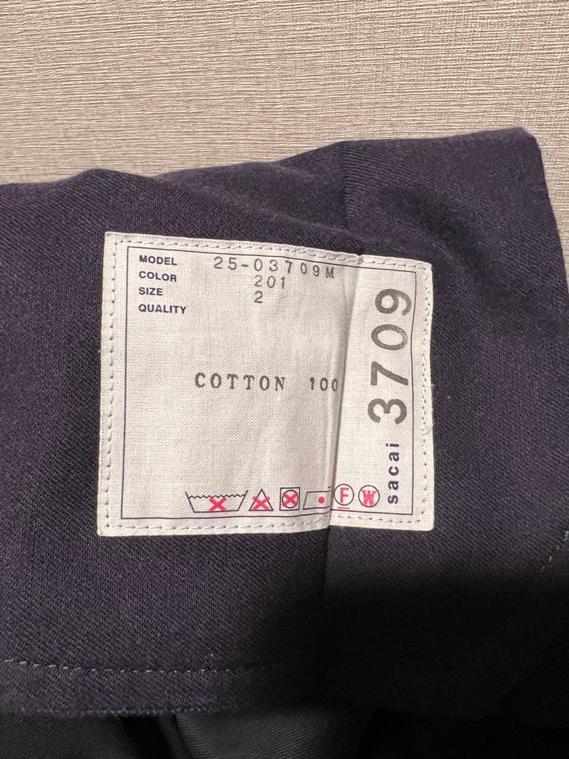 sacai コットンチノパンツ