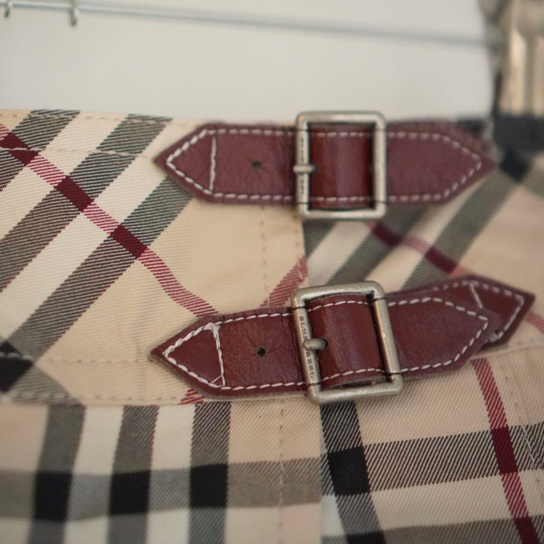 【美品】BURBERRY BLUELABEL ノバチェック ベルト ミニスカート