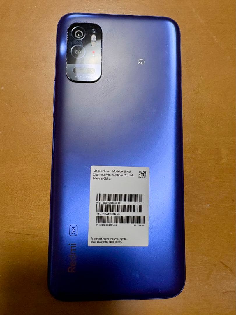 Xiaomi Redmi Note 10T 4GB 64GB ナイトタイムブルー