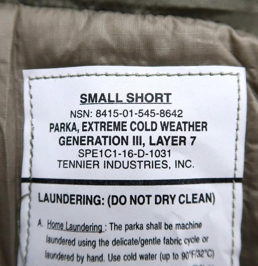 新品 希少 S-S 米軍実物 2016年 LEVEL7 ジャケット ⑯