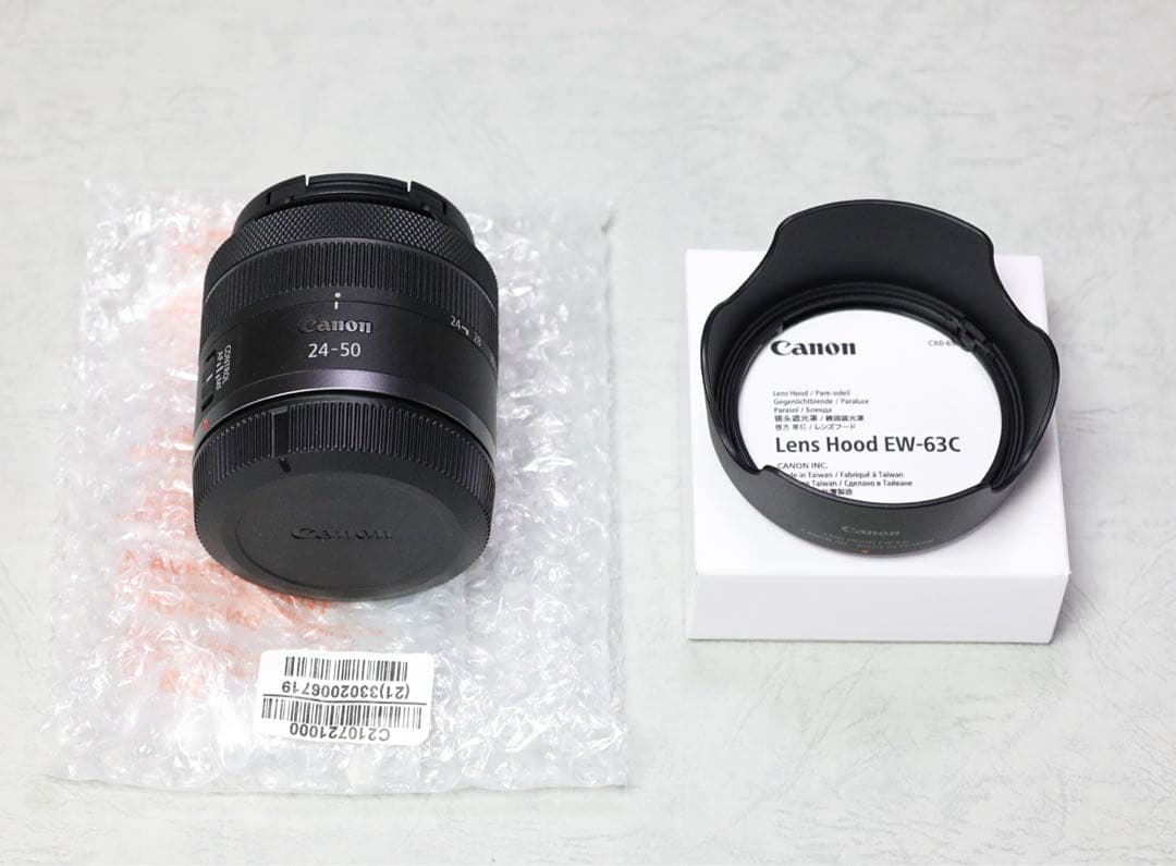 純正フードセット RF24-50mm F4.5-6.3IS STM EW-63C