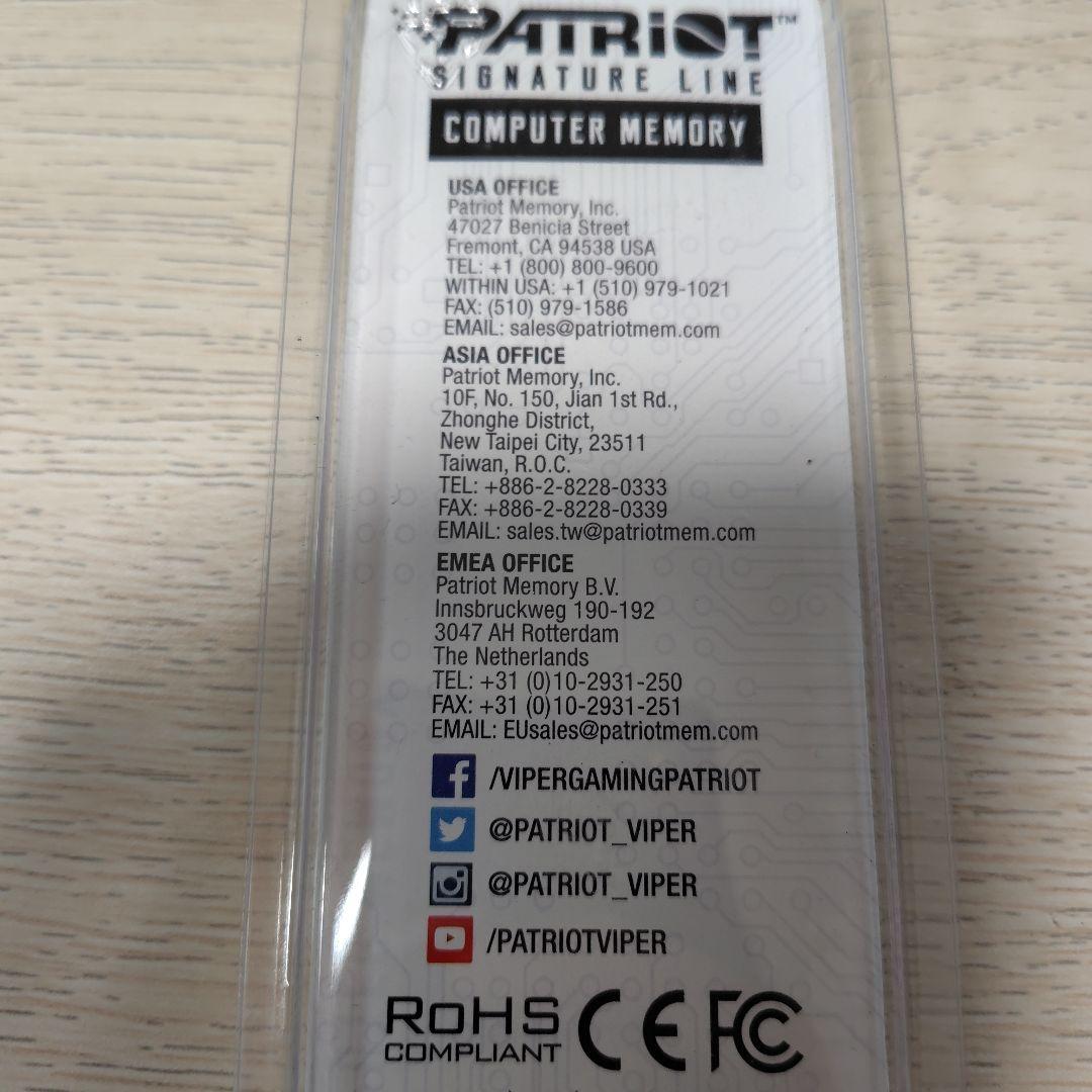 み*)様 Patriot Signature Line 32GB DDR4 32