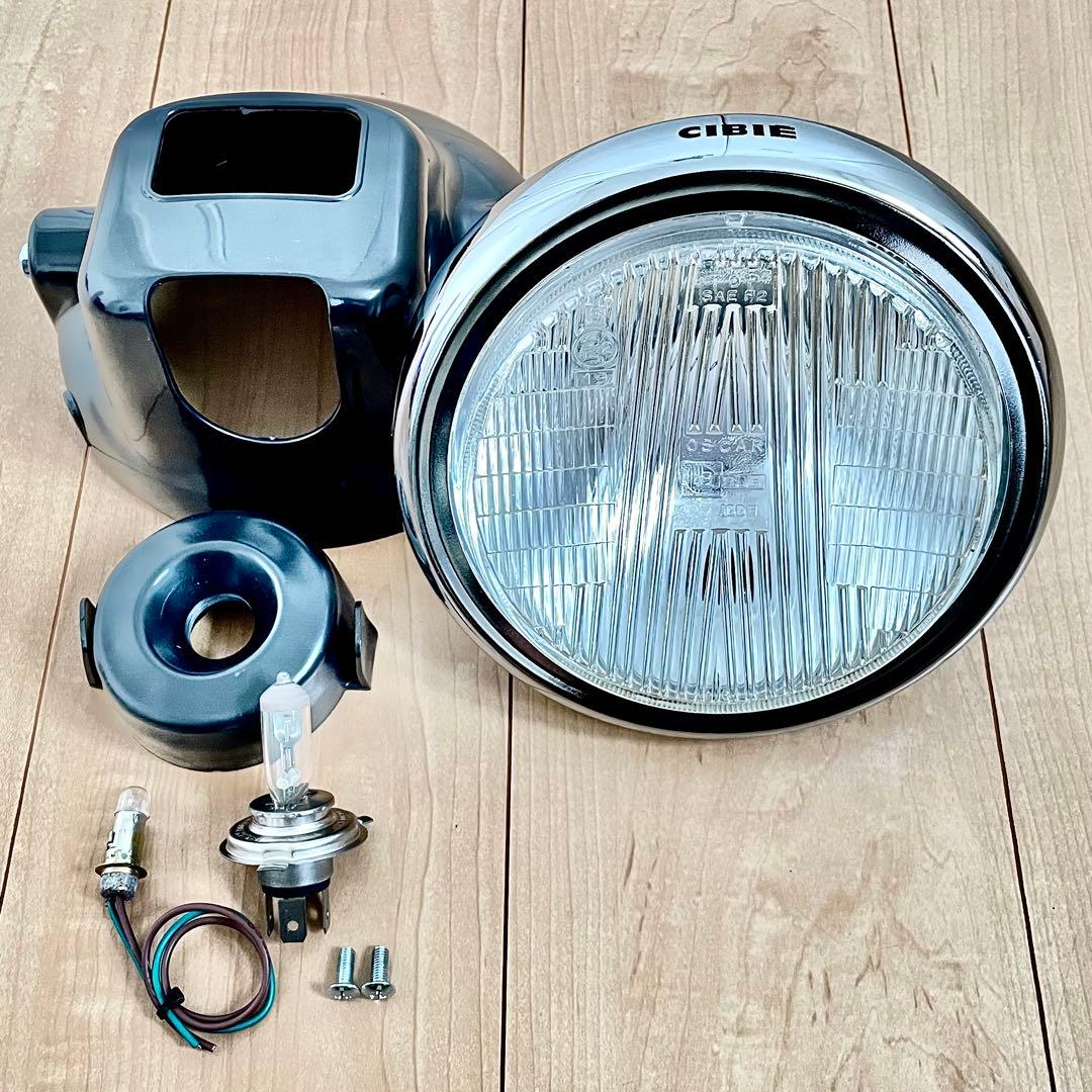 当時物 CIBIE シビエ 凹み ヘッドライト CB400F ホーク マーシャル