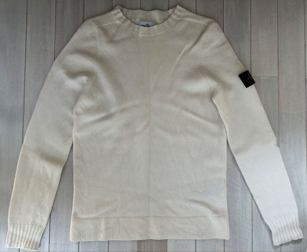 STONE  ストーンアイランド ニット ホワイト サイズL 美品