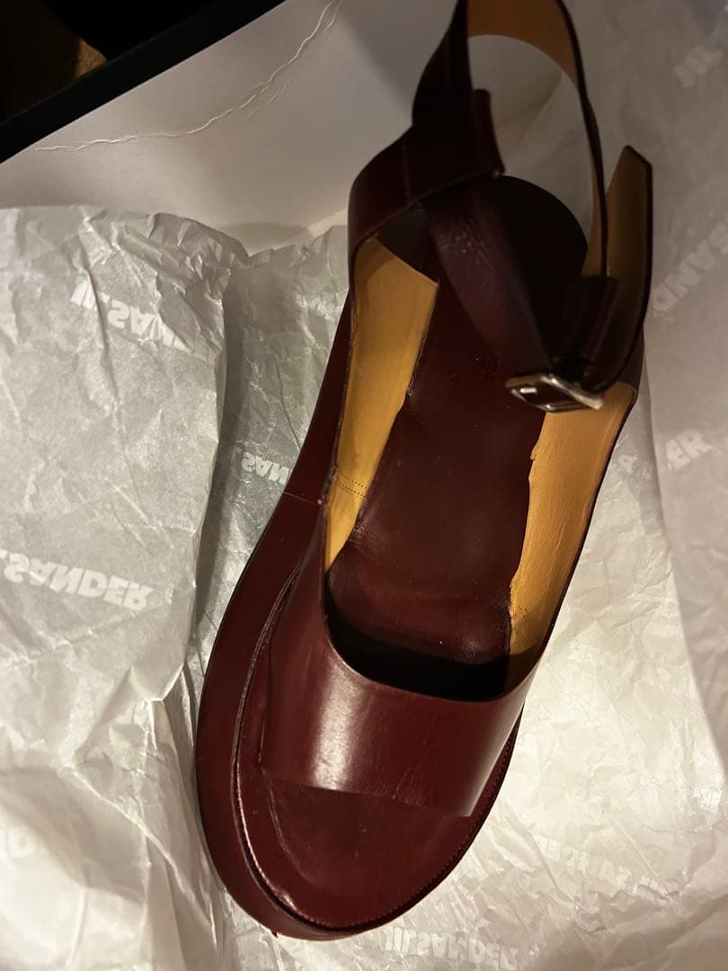 ジルサンダー　jil sander サンダル　チャンキーソール　38