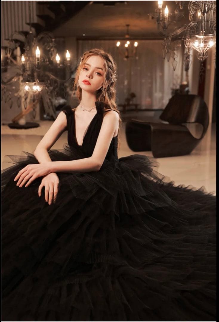 ウェディングドレス ブラック