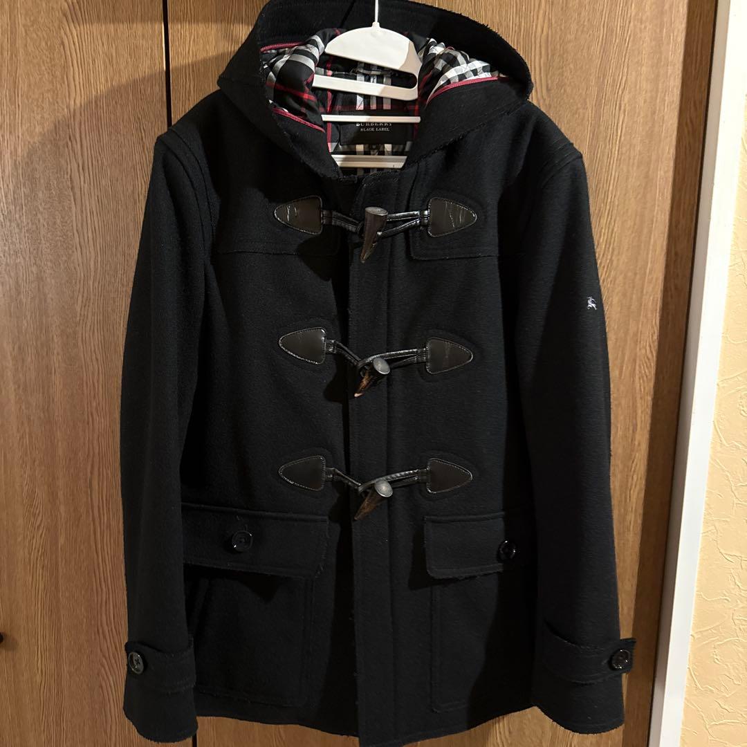 BURBERRY BLACK LABEL ダッフルコート Mウール ブラック