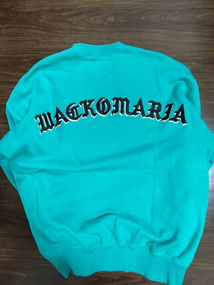 【値下げ交渉可能】WACKO MARIA ターコイズ スウェット