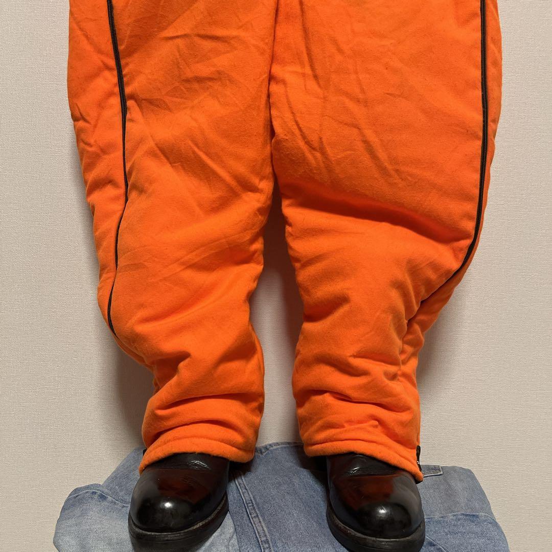 家*猫様 USA製 Duxbak 中綿 ツナギ 防寒 オレンジ XL 90s ビ