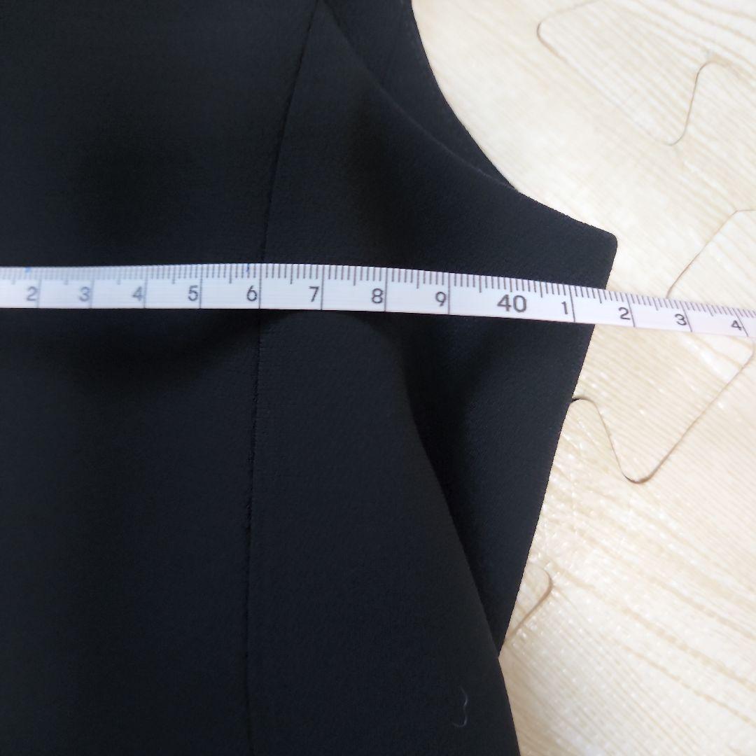 【伊藤】クリーニング済み ANAYI アナイ ブラック ノースリーブベスト