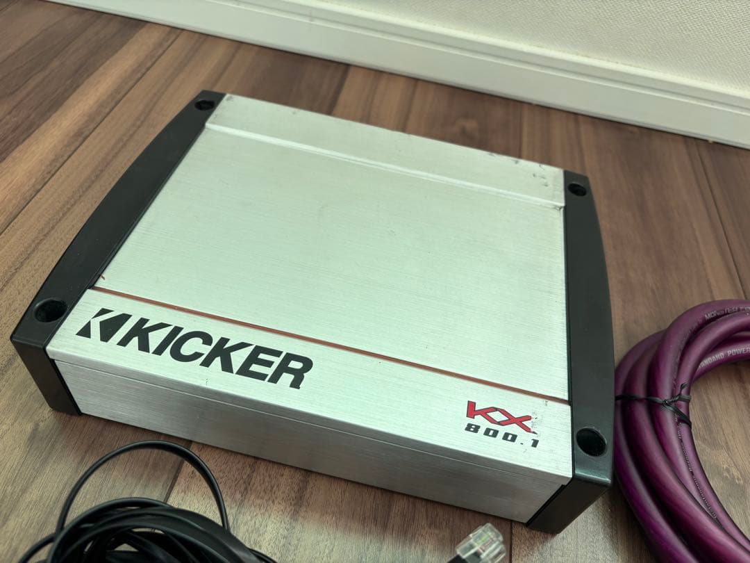 KICKER KX800.1 アンプ ベースコントローラー パワーケーブル付属