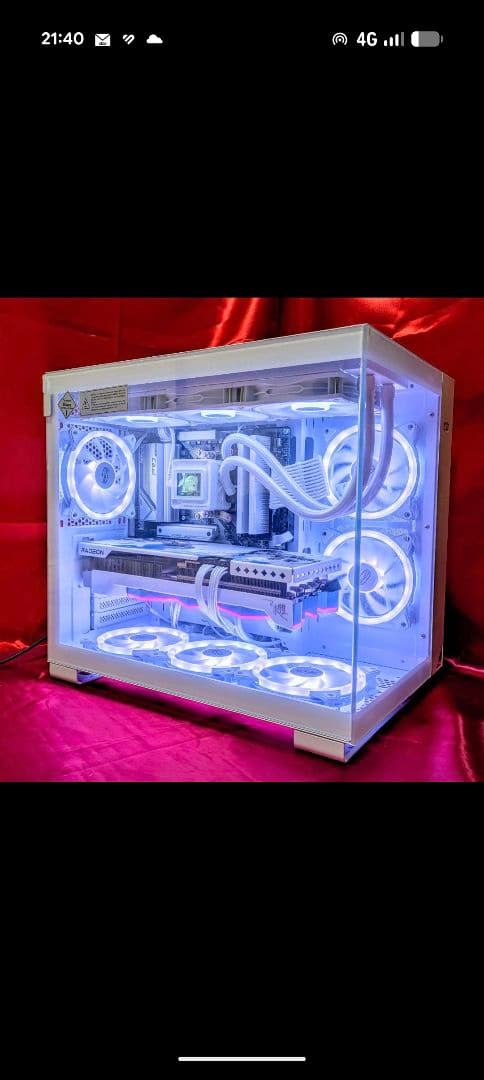 ピラーレスホワイトゲーミングPC ✦ RYZEN 9700X+7800XT