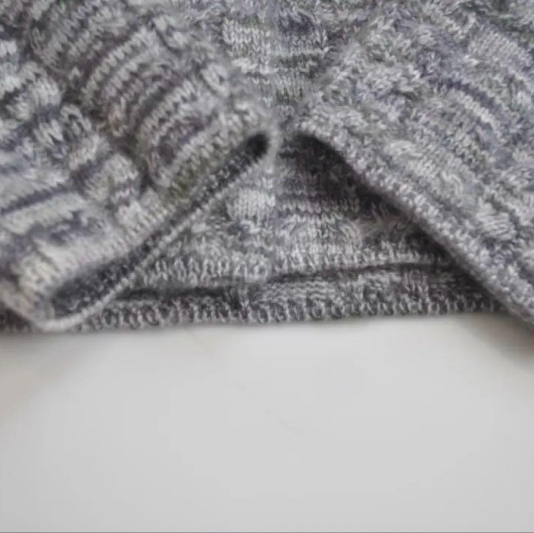 銀座和光取扱) イダスクラッチ ♡ 肉厚カシミヤニットジャケット グレー