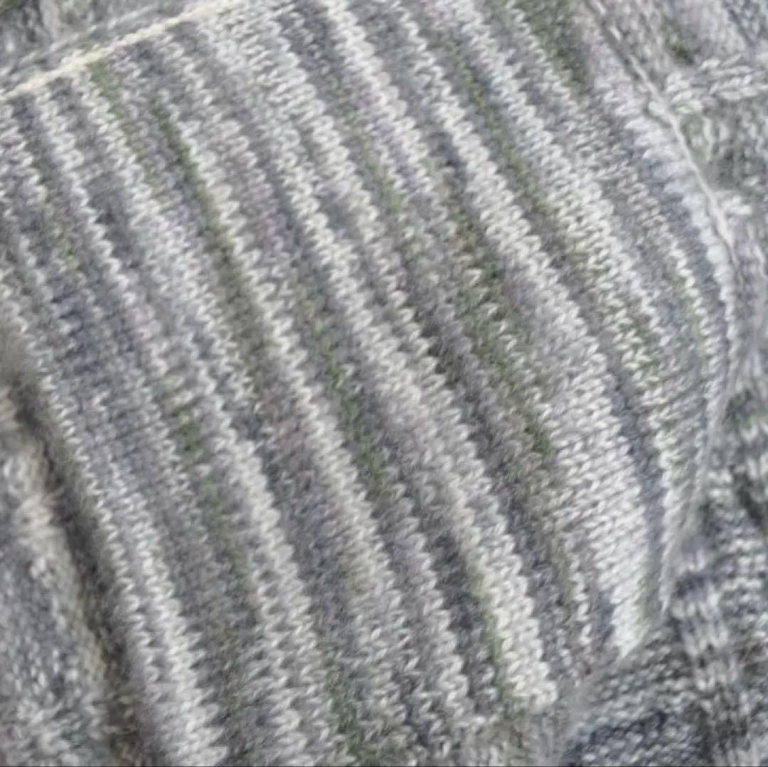 銀座和光取扱) イダスクラッチ ♡ 肉厚カシミヤニットジャケット グレー