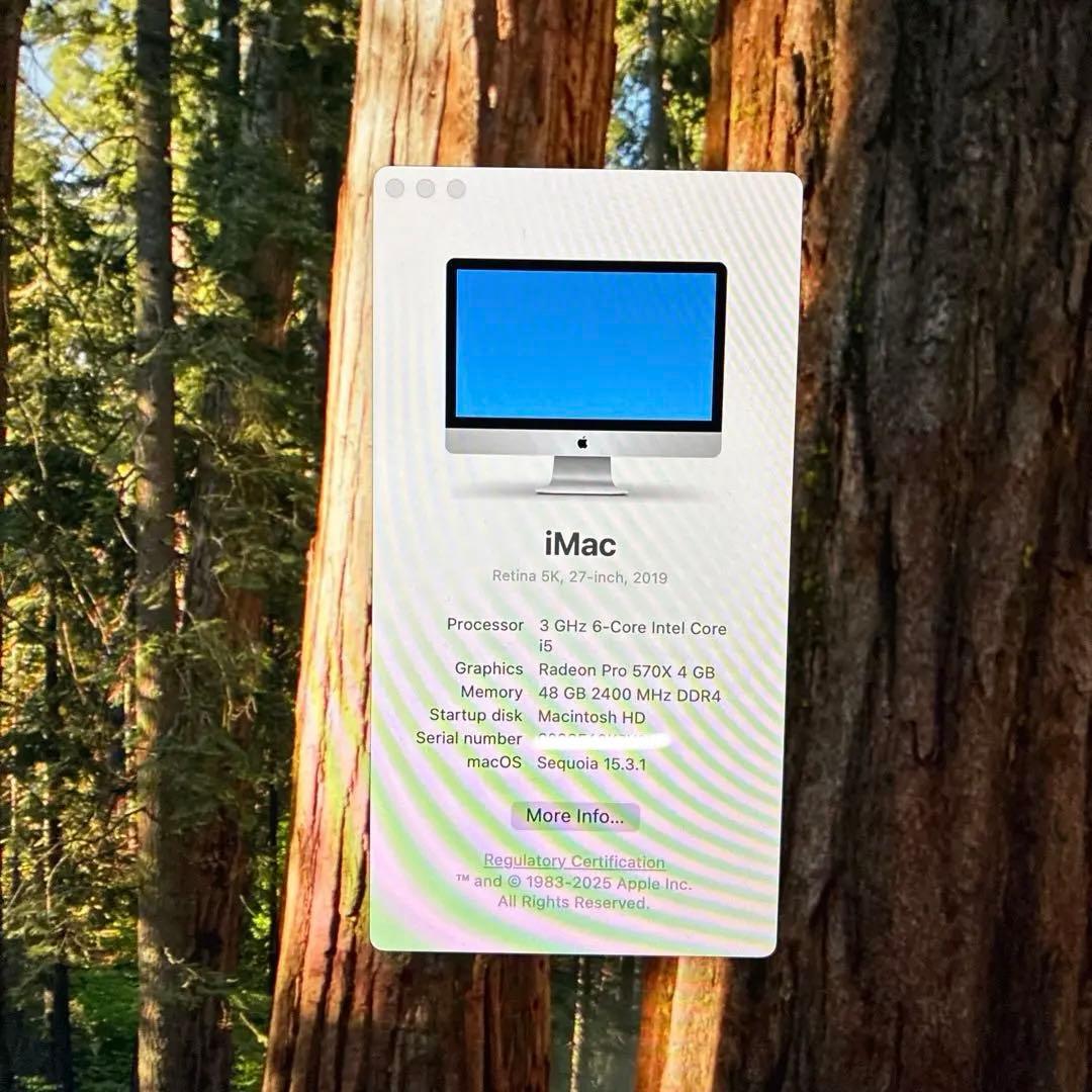 iMac 5k 2019 メモリ48G