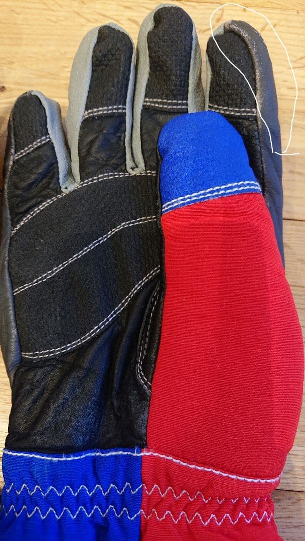 激レア ellesse スキーフランス代表 ココリコ スキーグローブ L レア