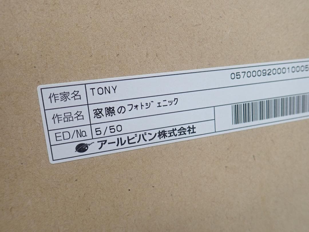 ㉑新品・保証書付 Tony　トニー「窓際のフォトジェニック」ミクスドメディア