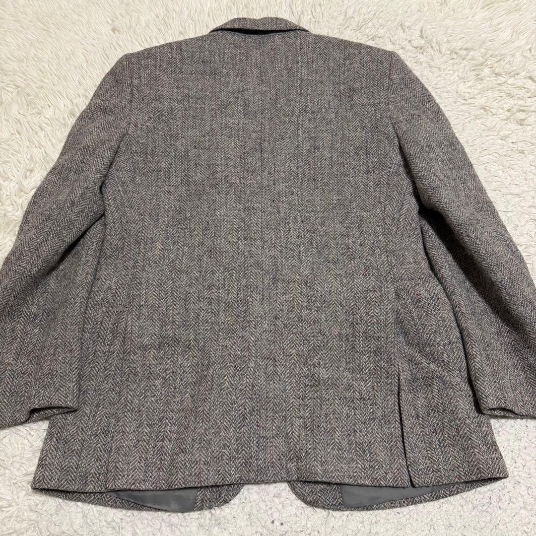 希少　ハリスツイード　Dunn & Co テーラードヘリンボーン　くるみボタン
