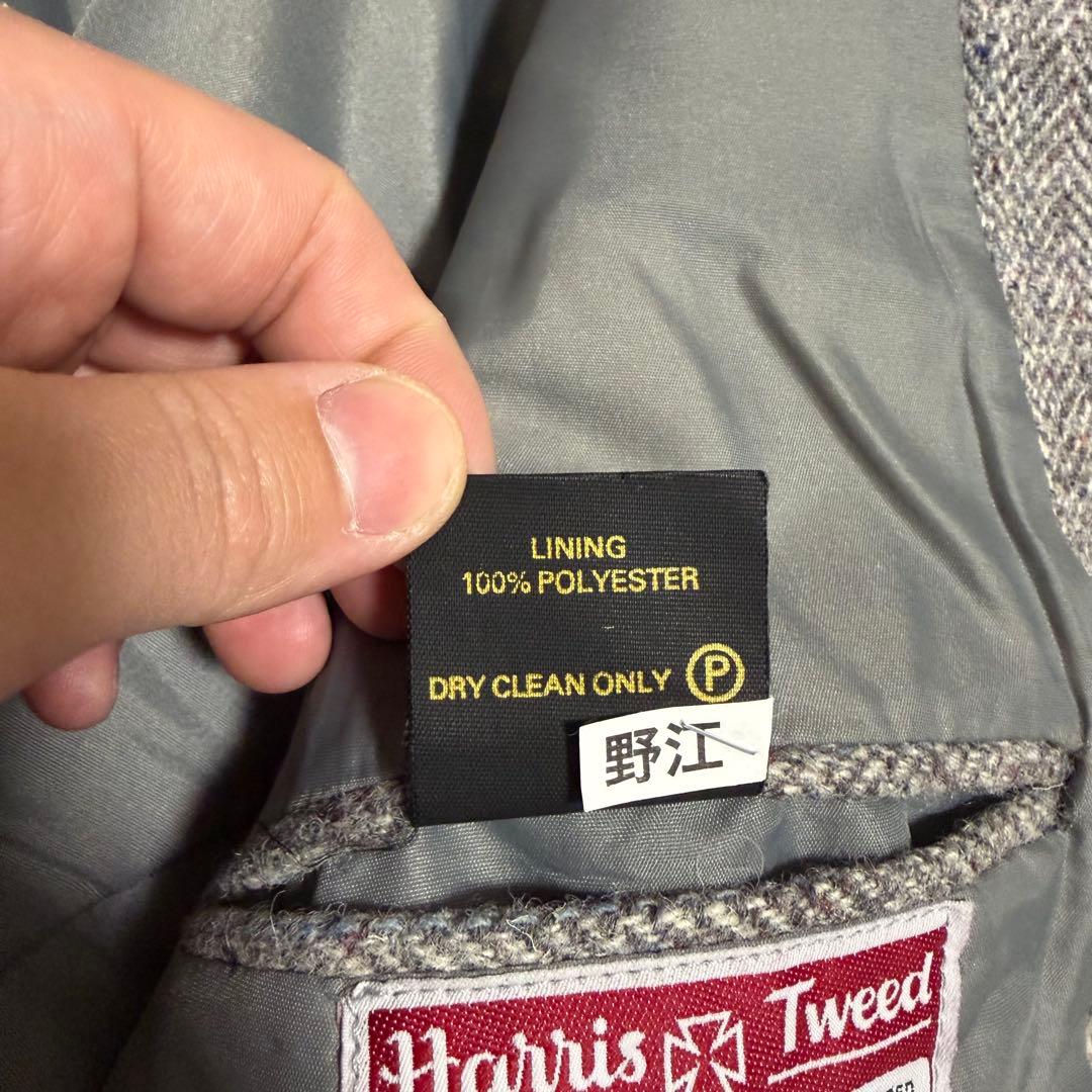 希少　ハリスツイード　Dunn & Co テーラードヘリンボーン　くるみボタン