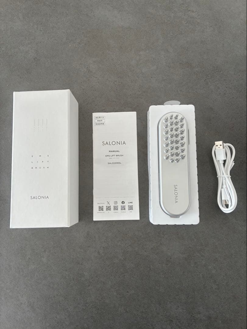 美品 SALONIA サロニア EMSリフトブラシ SAL22206SL 動作済