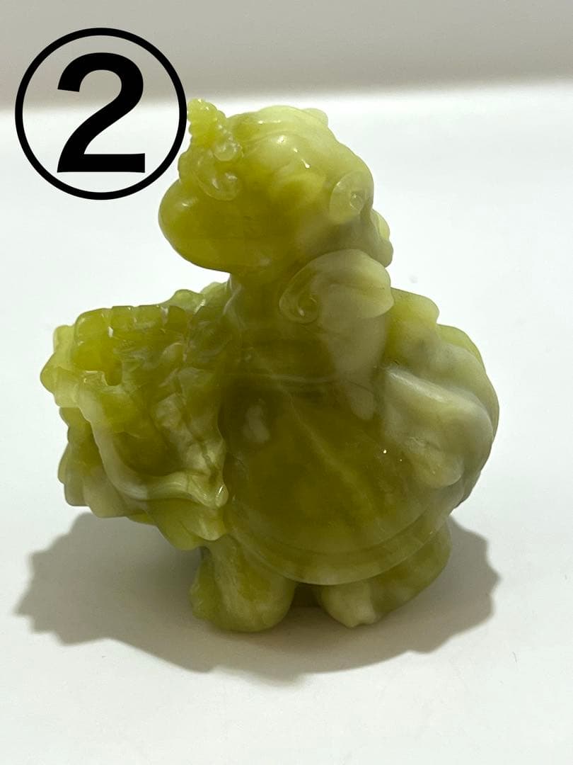 2点セット‼️菜花玉のロングイユニコーンの置物