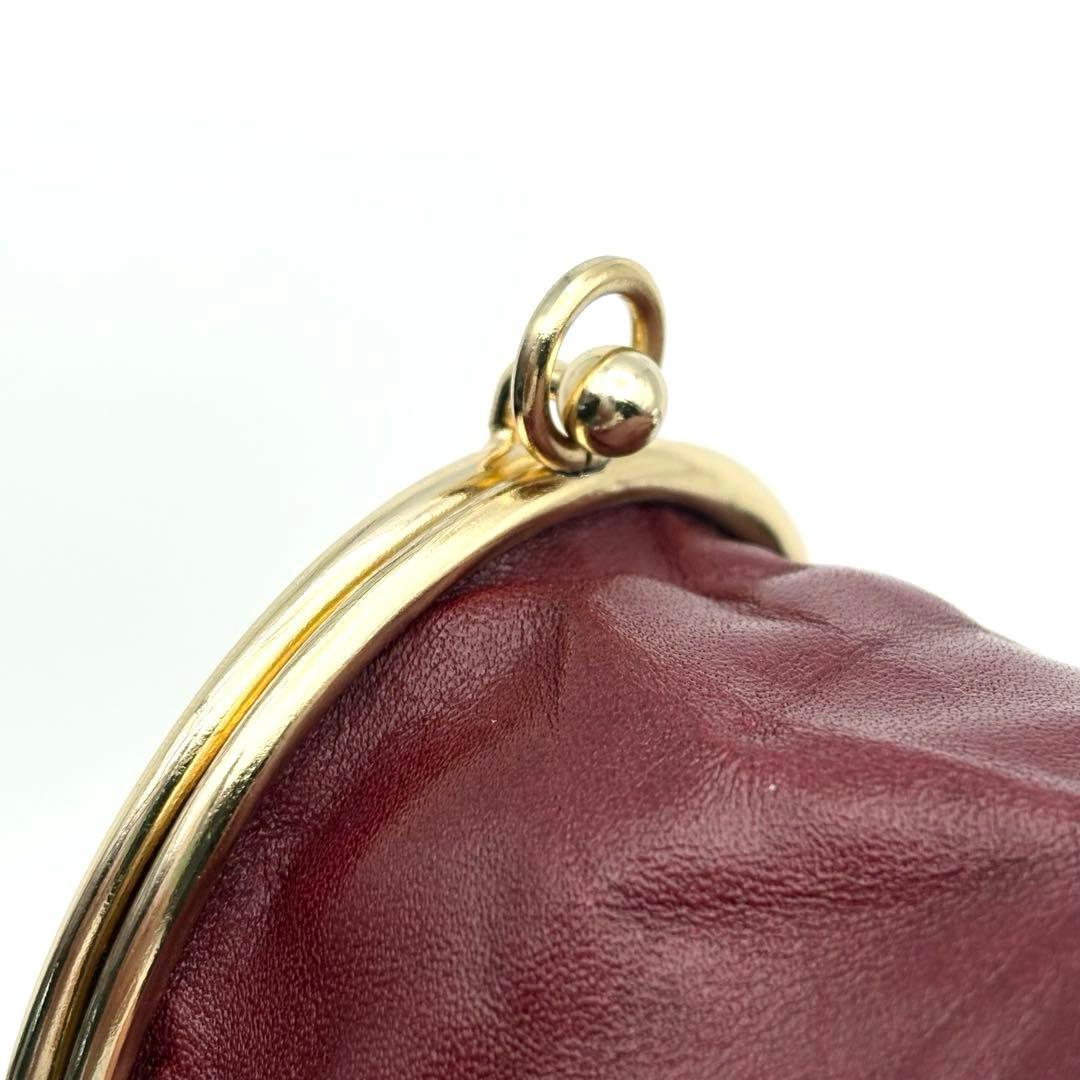 【美品】ヴィンテージ ジバンシィ がま口ケース ロゴマークゴールド　箱付き