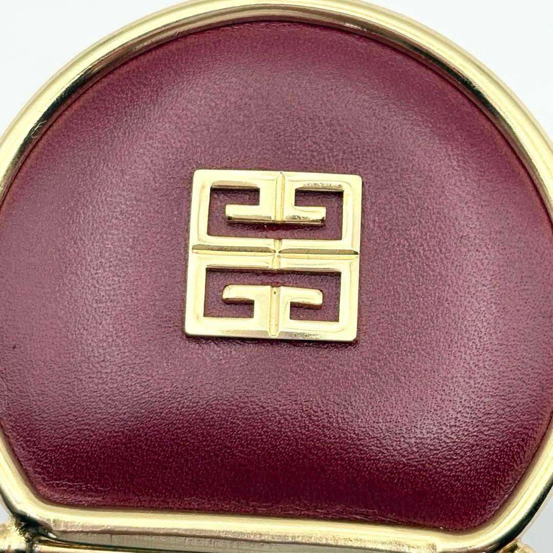 【美品】ヴィンテージ ジバンシィ がま口ケース ロゴマークゴールド　箱付き
