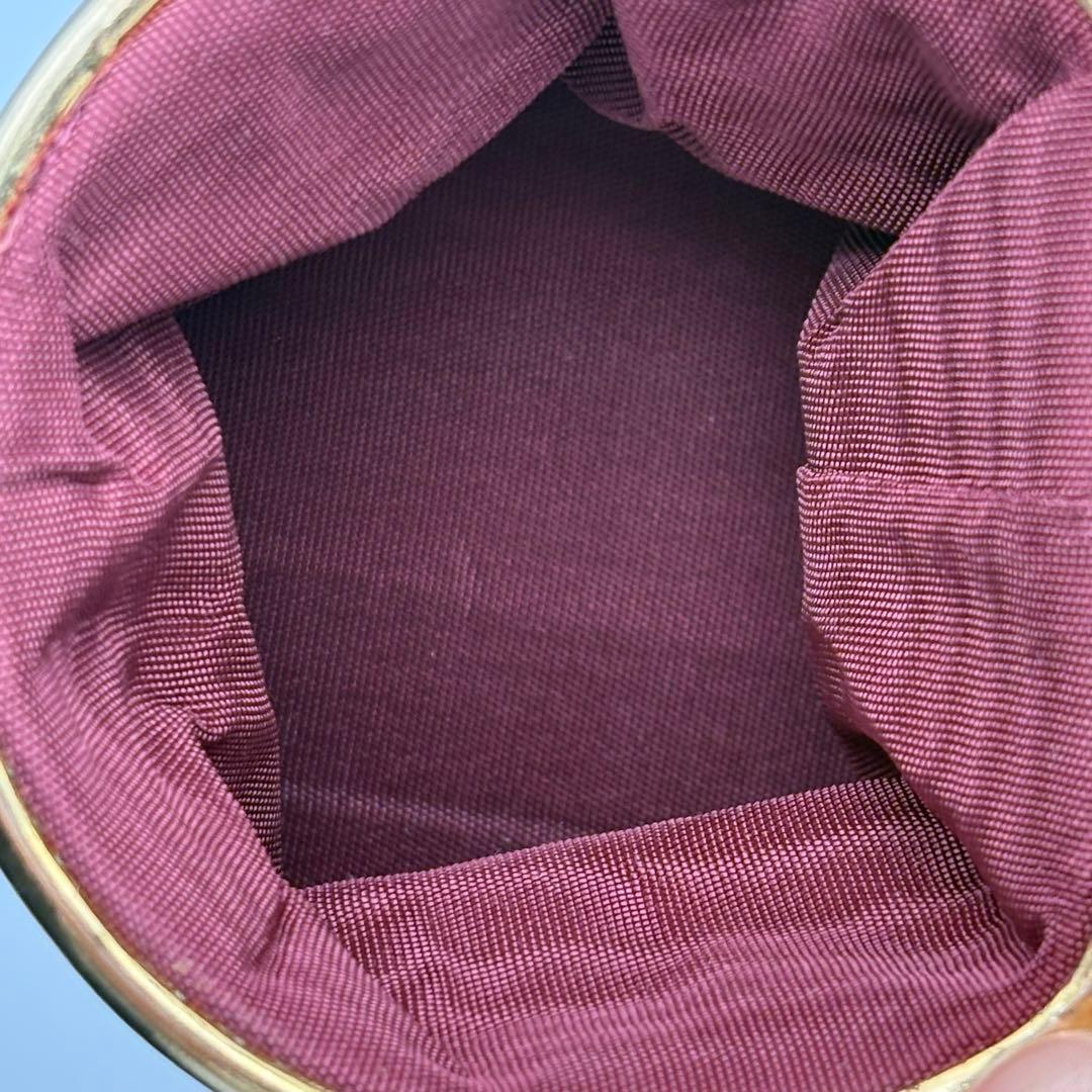 【美品】ヴィンテージ ジバンシィ がま口ケース ロゴマークゴールド　箱付き