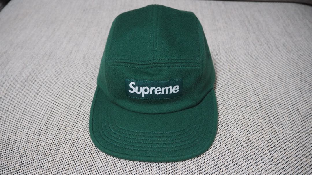 帽子 Supreme 25FW Wool Camp Cap Dark Green