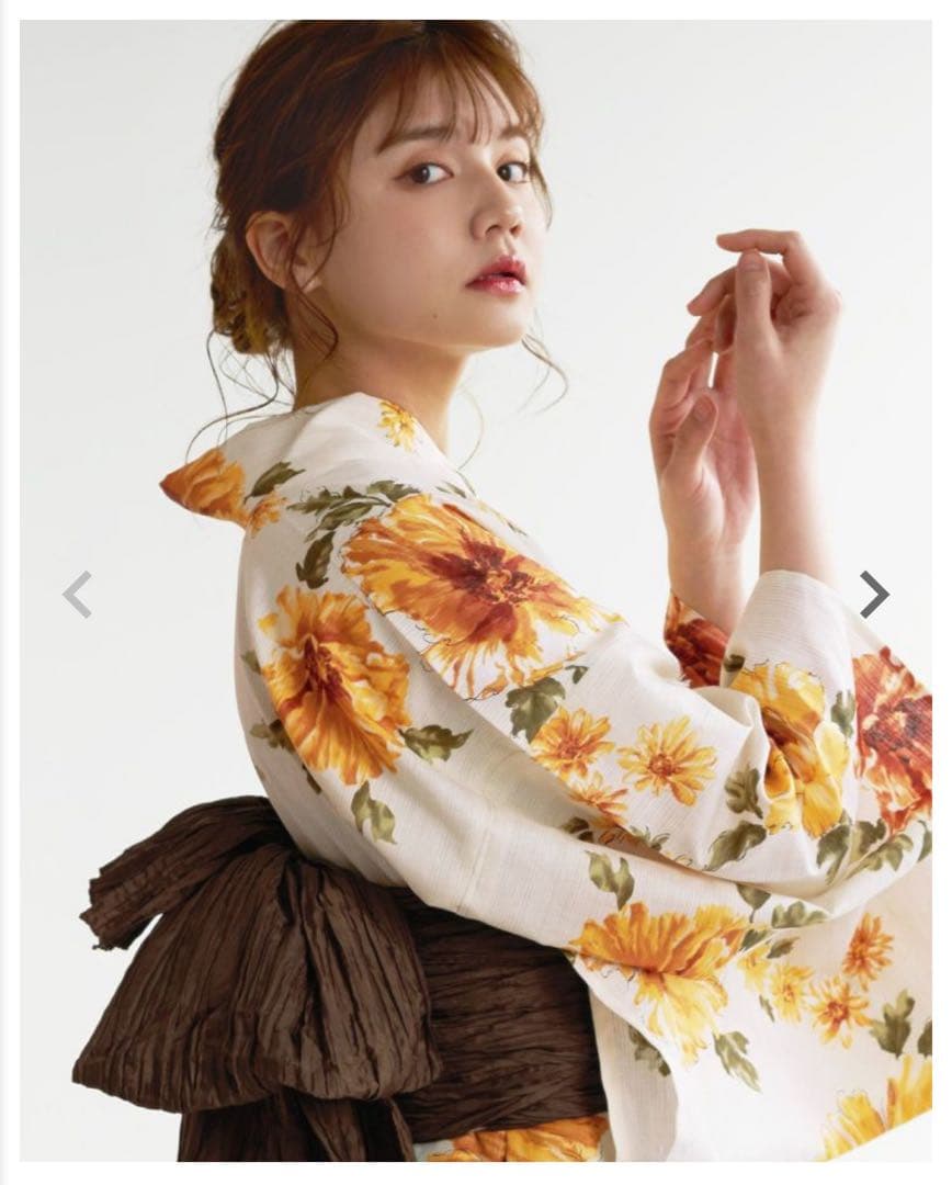 Dita 【夏色の花重ね】浴衣・帯セット