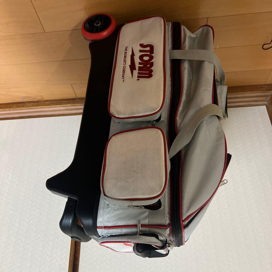 STORM ボウリング用バッグ ホワイト/レッド　3個入り