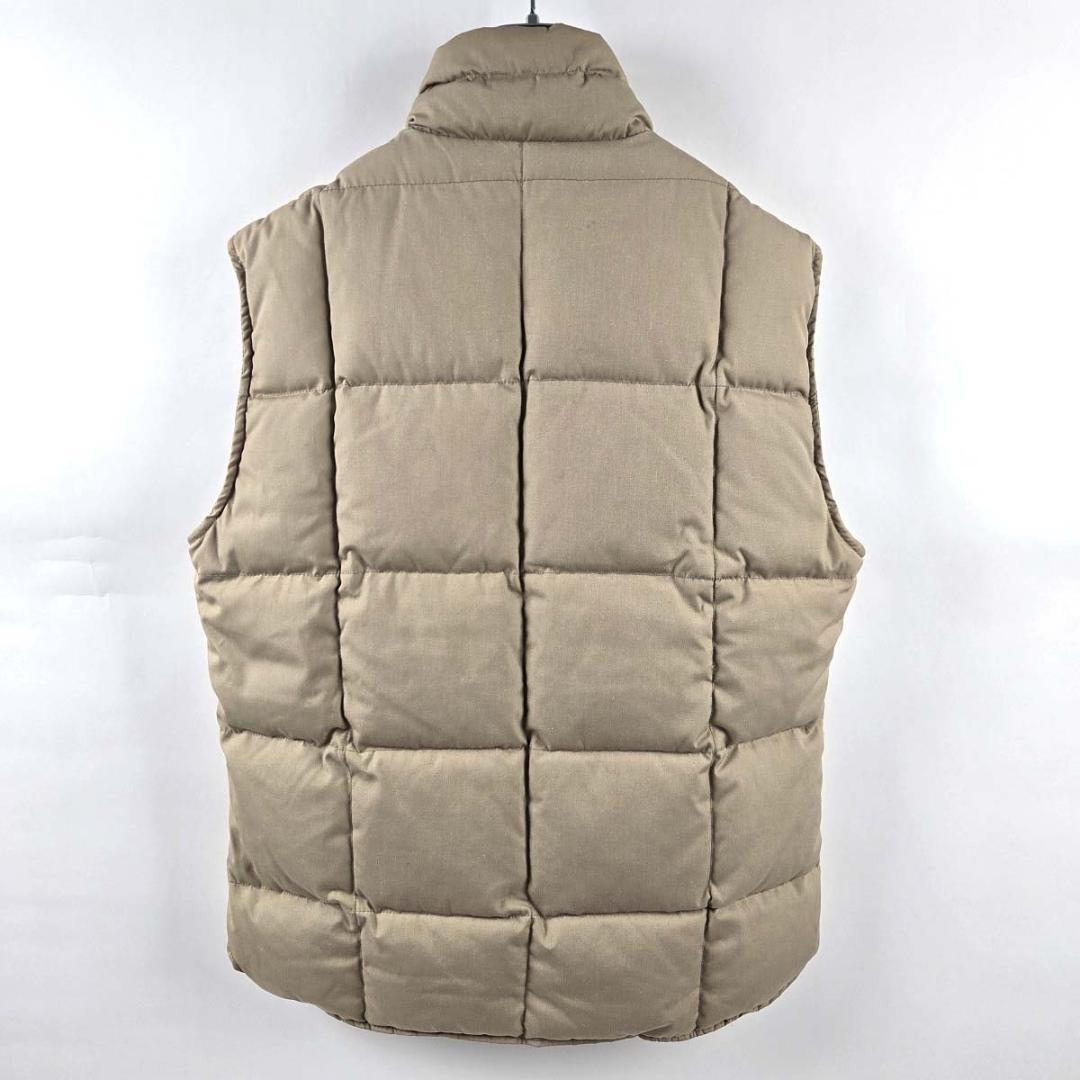 エディバウアーダウンベスト黒タグキルティングYKKジッパー 80'sヴィンテージ